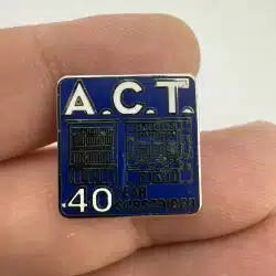 Unknown A.C.T. ACT 40 Year Subscriber Lapel Hat Pin