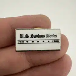 Vintage U.S. Savings Bonds 1940 - 1988 Lapel Pin - Rusted