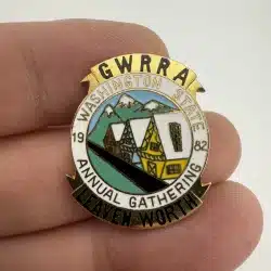 Vintage 1982 GWRRA Gold Wing Road Riders Association Leavenworth Washington Pin