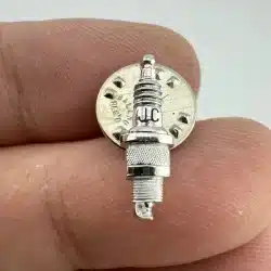 JC Spark Plug Lapel Hat Pin - JC Whitney???