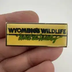 Wyoming's Wildlife Worth the Watching Dual Clasp Lapel Hat Pin