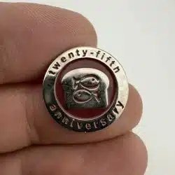 Unknown Twenty-Fifth 25th Anniversary Loaf Of Bread and 2 Fish Pin