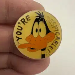 Vintage Daffy Duck You're Despicable Lapel Hat Pin - 1990 Gift Creations