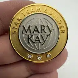 Mary Kay Star Team Builder Pin - Multi-Layer Pin - 3 Rhinestones