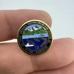 NUWES Naval Undersea Warfare Engineering Station Keyport 10 Year Anniversary Pin