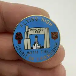 Unknown Chicago 1988 Flying High With the Spirit of Friendship Pin