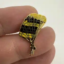 United States Army Soldier Parachutist Parachute Tie Tack Pin