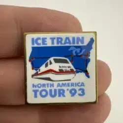 Vintage Amtrak Ice Train North America Tour 1993 Lapel Hat Pin