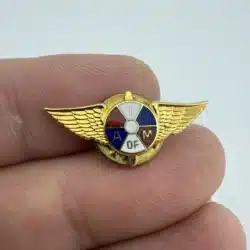 Vintage Winged I A of M Machinists Lapel Hat Pin