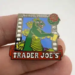 Alternative view of 2009 Trader Joe's Rose Parade Pin - Godzilla and Popcorn