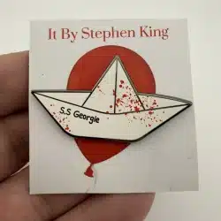 S.S. Georgie Paper Boat Pin - IT By Stephen King