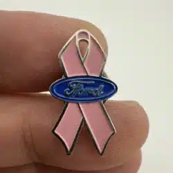 Ford Motor Company Breast Cancer Awareness Pink Ribbon Pin
