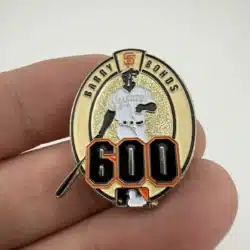 Alternative view of 2002 San Francisco Giants Barry Bonds 600th Home Run Lapel Hat Pin