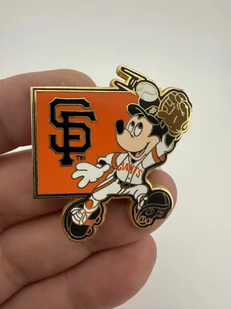 San Francisco Giants x Disney Mickey Mouse Baseball Lapel Hat Pin 2008