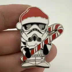 Disney Star Wars Santa Stormtrooper With Candy Cane Pin