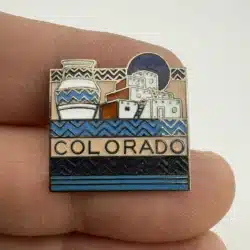 Mesa Verde National Park Cliff Dwellings and Pottery Pin - Colorado