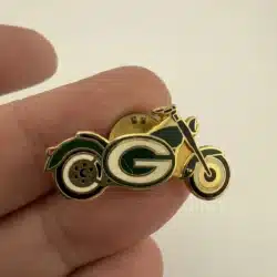 1997 Green Bay Packers Motorcycle Lapel Hat Pin - Scratch Mark