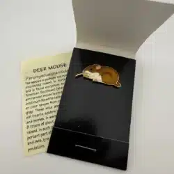 WM Spear Design Deer Mouse Lapel Hat Pin