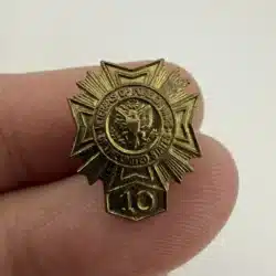VFW Veterans Of Foreign Wars 10 Year Service Screwback Pin