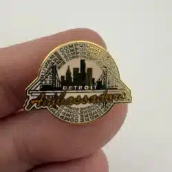 Detroit Compuware Ambassadors Logo Pin - OHL Hockey Team