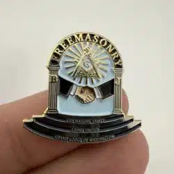 Grand Lodge Of Washington State Freemasonry Lapel Hat Pin
