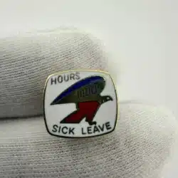 Vintage USPS U.S. Postal Service 1000 Hour Sick Leave Award Pin