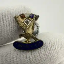 FOE Fraternal Order Of Eagles Lansing Lodge #1032 Sterling Silver Screwback