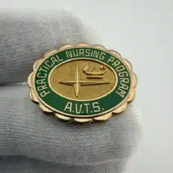 Alternative view of A.V.T.S. Practical Nursing Program Pin Brooch - 10K GF