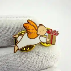 Vintage Baby Angel With Gift Pin - 1996 Jone Hallmark