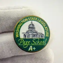 Washington State Legislature Page School A+ Pin