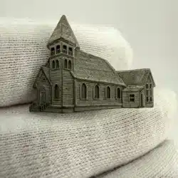 Unknown Church Building Lapel Hat Pin