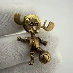 Mark Elliot Schwabe Moose Playing Soccer Player Pin - 1998