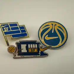 Nike San Francisco California USA Basketball Tour Pins by Dynamic Dynosaur