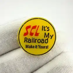 SCL Seaboard Coast Line It's My Railroad Make It Yours! Pin - Plastic