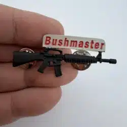 Bushmaster AR-15 Style Rife Pin - Dual Clasp - Advertising Item