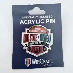 1961 National Champions Ohio State Buckeyes x Michigan Commemorative Acrylic Pin