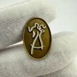 Unique Couple Dancing Tie Tack Pin with white enamel