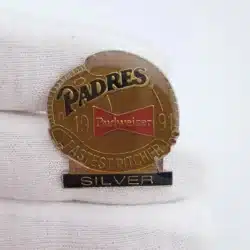 1991 San Diego Padres x Budweiser Silver Fastest Pitcher Pin