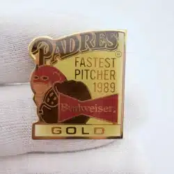 1989 San Diego Padres x Budweiser Gold Fastest Pitcher Pin