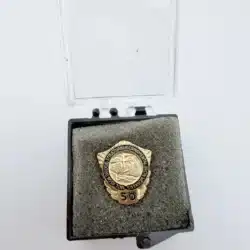 Intl Assn Bridge Structural & Ornamental Iron Workers Union Pin - 50 Years