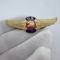 U.S. United States Pilot Eagle Wings - Dual Clasp