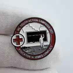American Red Cross IHL Youth Action Campaign Education In Armed Conflict Pin