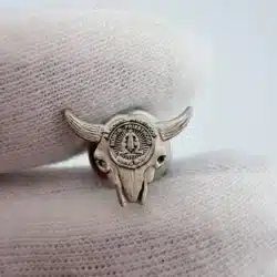 LDS Latter-day Saints Aaronic Priesthood Sterling Silver Oxen Skull Pin