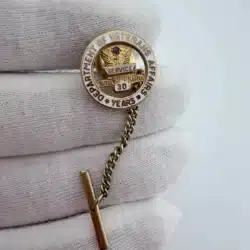 Department Of Veterans Affairs 30 Years Employee Service Pin - 1/20 10K GF