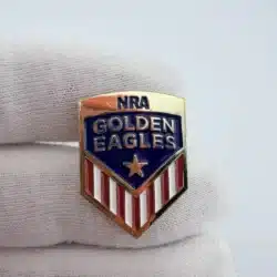 NRA National Rifle Association Golden Eagles Crest Pin
