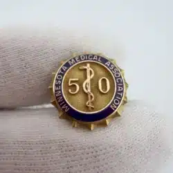 Minnesota Medical Association 50 Year Member Pin - 1/10 10K GF