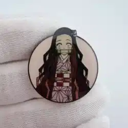 Demon Slayer Nezuko Kamado Circular Lapel Hat Pin