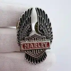 1976 Harley-Davidson Motorcycles Winged Pin - MM Limited - Dual Clasp