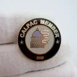 2020 CALPAC Member Pin with Capitol Building and Rod of Asclepius