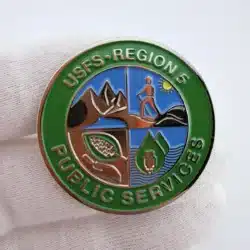 United States Forest Service Region 5 Public Services Lapel Hat Pin